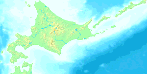 Location map Japan Hokkaido