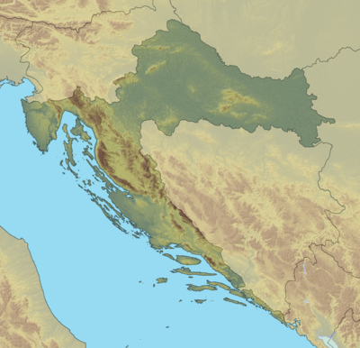 Location map Croatia