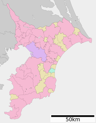 Location map Japan Chiba