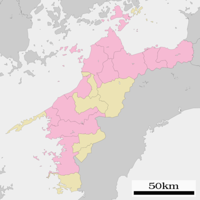 Location map Japan Ehime