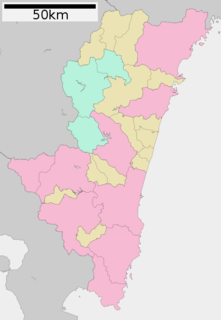 宮崎県行政区画図