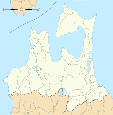 Location map Japan Aomori Prefecture