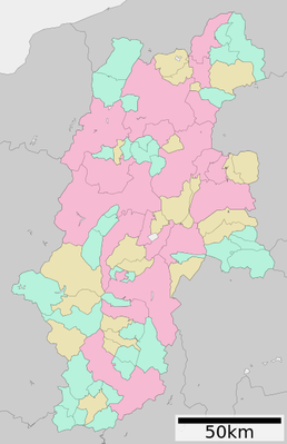 Location map Japan Nagano